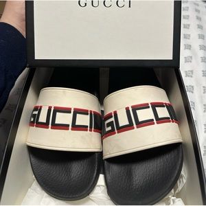 Men gucci slides size 7